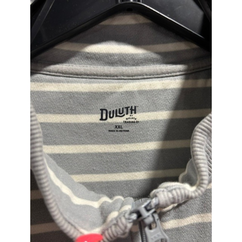 Duluth Trading Co Souped-Up Fleece Full Zip Robe Size XXL Gray - Picture 2 of 5